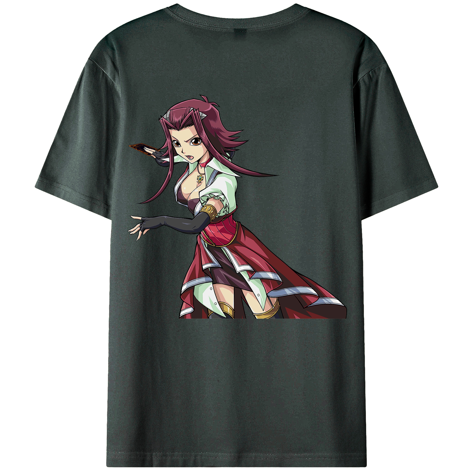 （画像用） 遊☆戯☆王 Yu-Gi-Oh! 綿100％ メンズ半袖Tシャツ（バックプリント） 通気性
